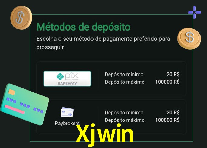 O cassino Xjwin oferece uma grande variedade de métodos de pagamento